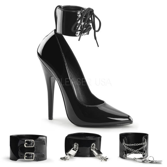 Cuff Pointed Toe High Heel  Shoes - Picture 1 of 4